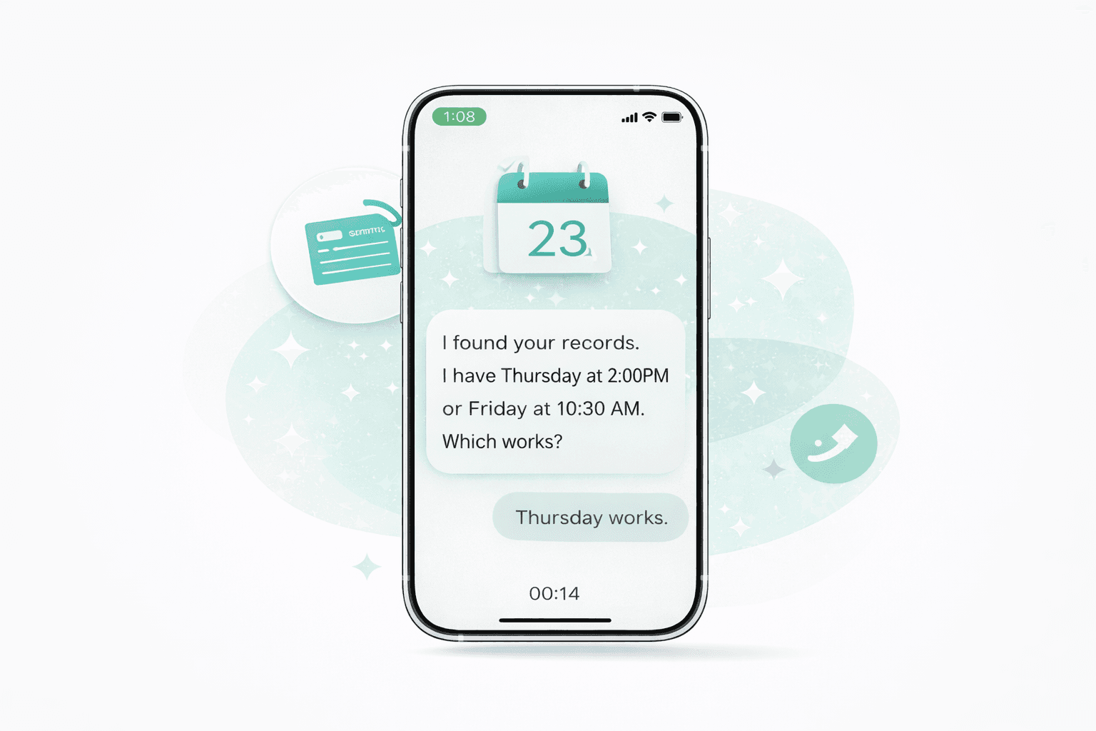 Acuity scheduling an ophthalmology appointment